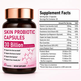 Peunitory Probiotiques pour Femmes bouteille et capsules