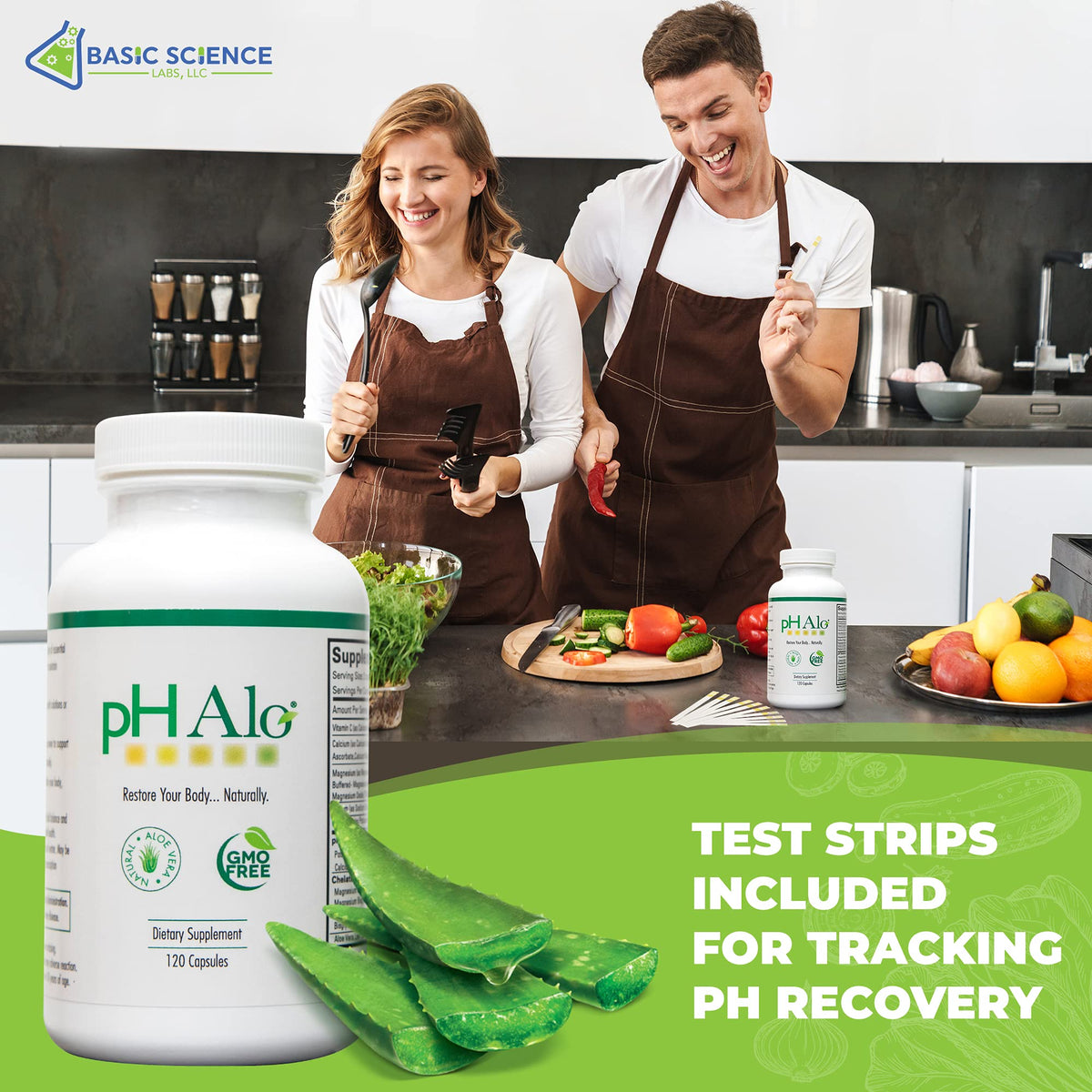 pHAlo Complément Alimentaire pH Équilibre gélules sur une table