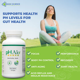 pHAlo Complément Alimentaire pH Équilibre ingrédients sur l'emballage