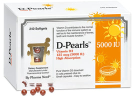 Pharma Nord D-Pearls 5000 IU boîte de 240 capsules