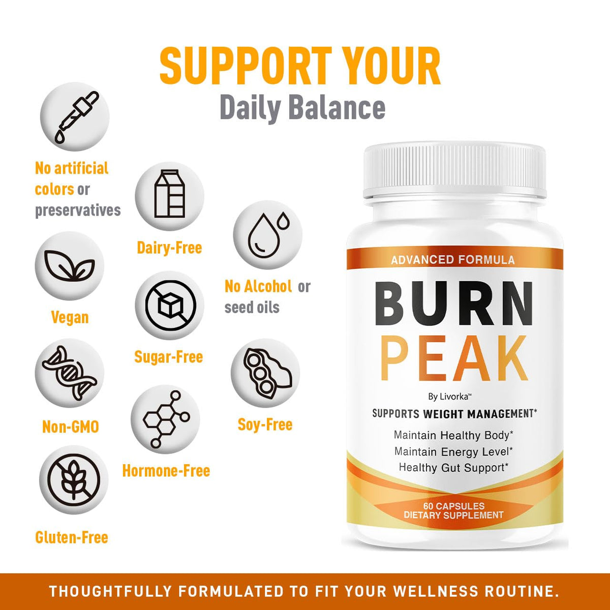 pharmagetics Burn Peak Capsules avec ingrédients naturels