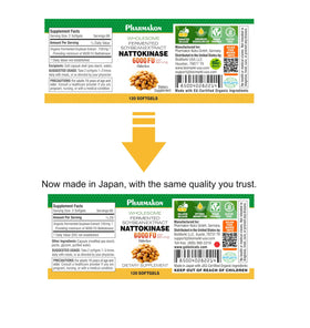 PHARMAKON Extrait de Soja Fermenté Nattokinase 6000 FUs, vue arrière
