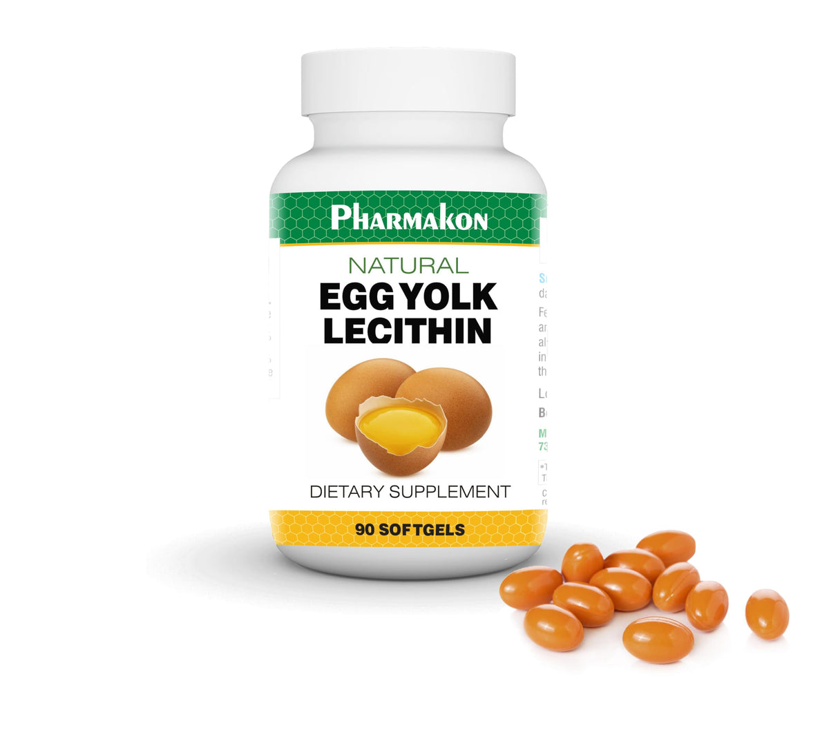 PHARMAKON Lecithine Naturelle Jaune d'Œuf 82g vue avant