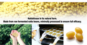 PHARMAKON Nattokinase capsules molles ouvertes montrant l'intérieur