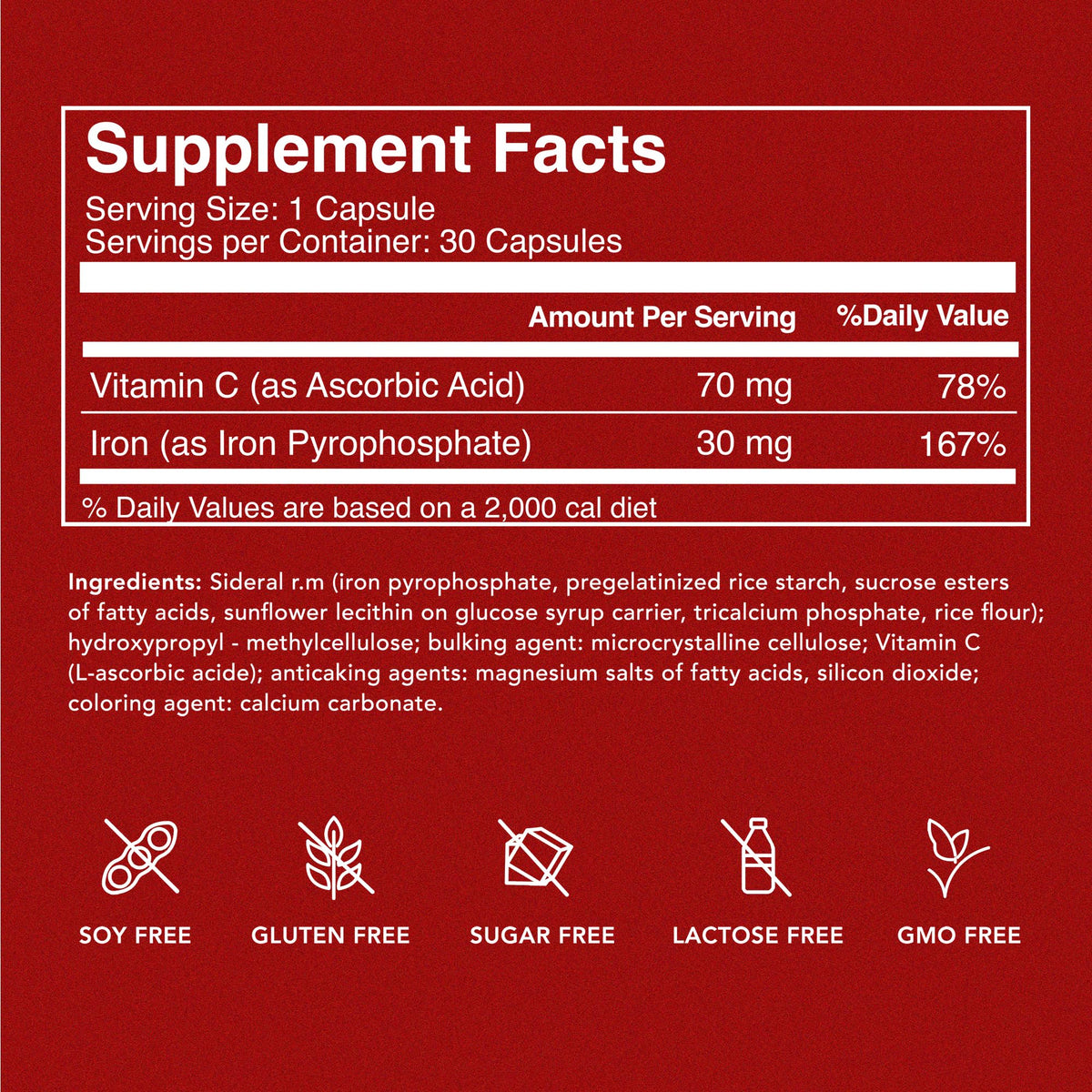 PHARMANUTRA SiderAL Forte capsules et verre d'eau