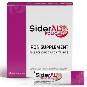 PHARMANUTRA SiderAL Vitamines Prénatales 30 sachets en boîte