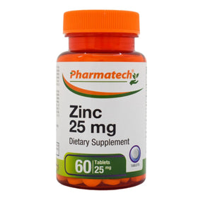 PHARMATECH Zinc Gluconate 25 mg comprimés 60 unités