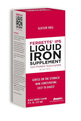 Pharmics Ferretts IPS complément alimentaire en fer liquide 15ml vue avant