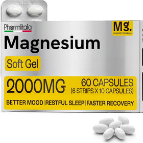 Pharmlitalia complément alimentaire magnésium 2000mg gélules vue avant