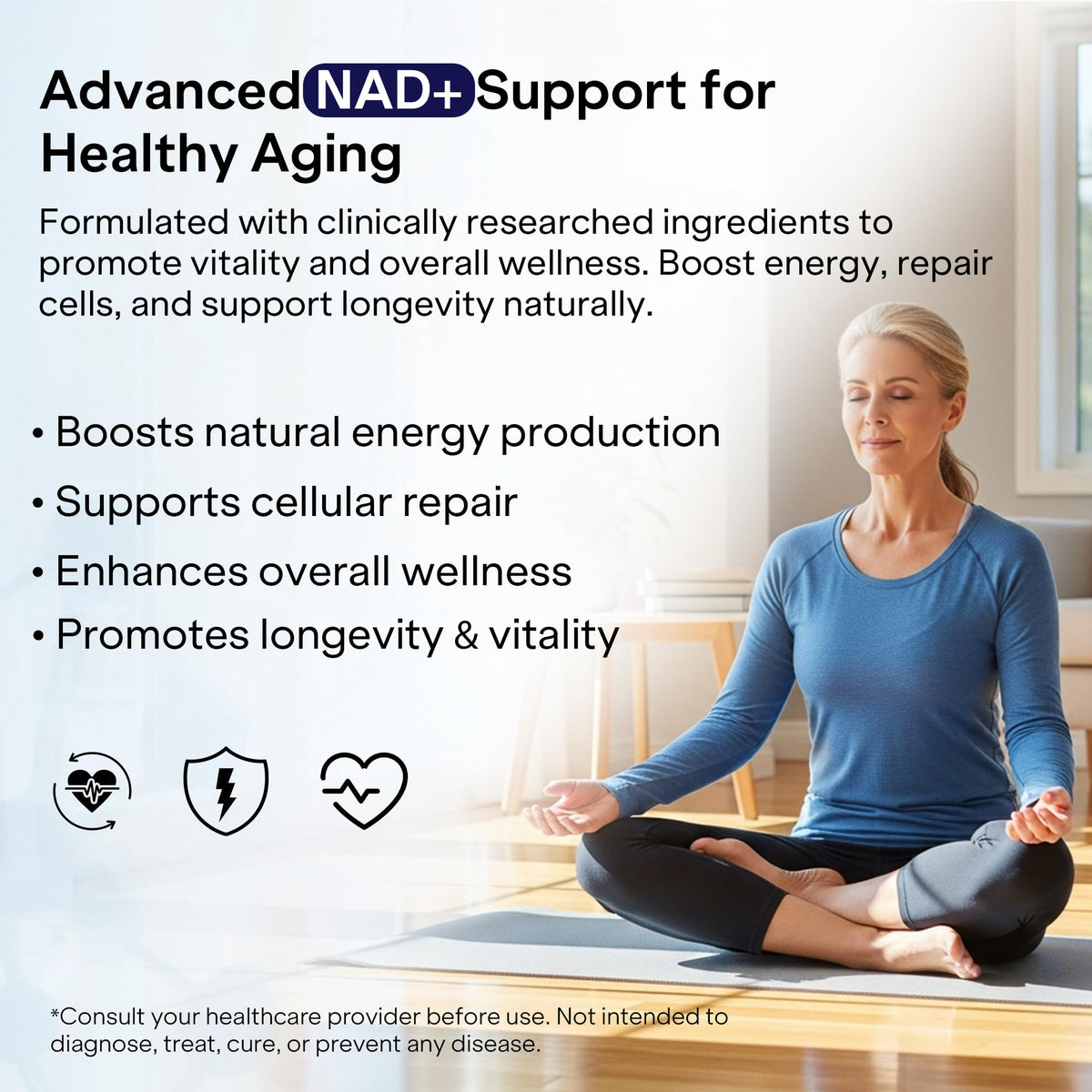 Pharmlitalia Liposomal NAD+ 1000 mg 120 Capsules vue de côté