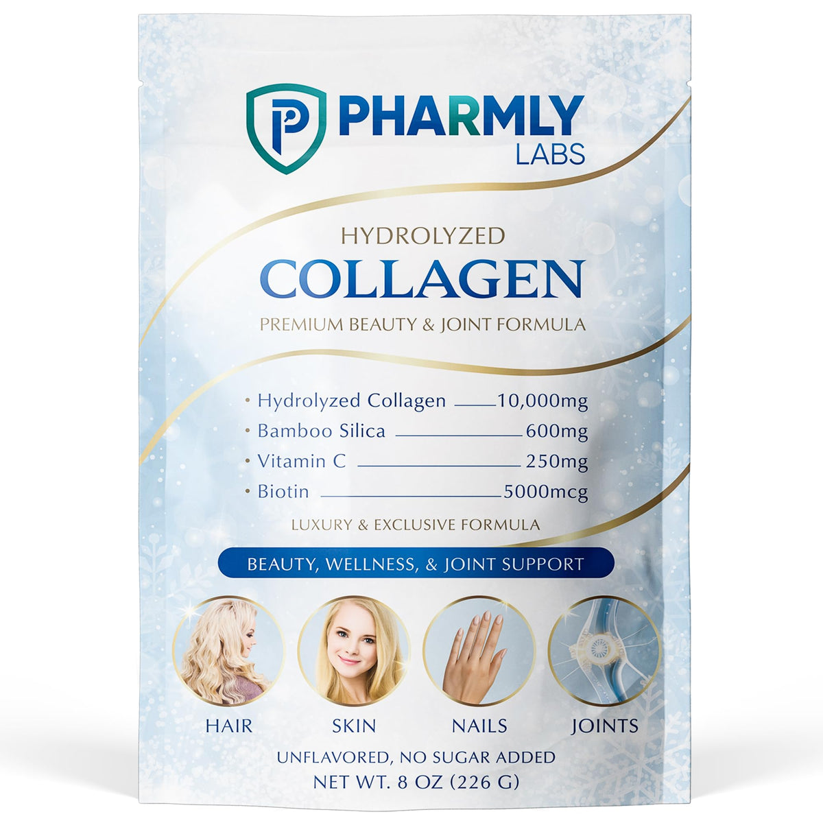 Pharmly Labs Poudre de Collagène Hydrolysé 10 000 mg sachet avant