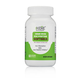 Pharmvista Heme Iron Polypeptide gélules 60 unités, vue de face