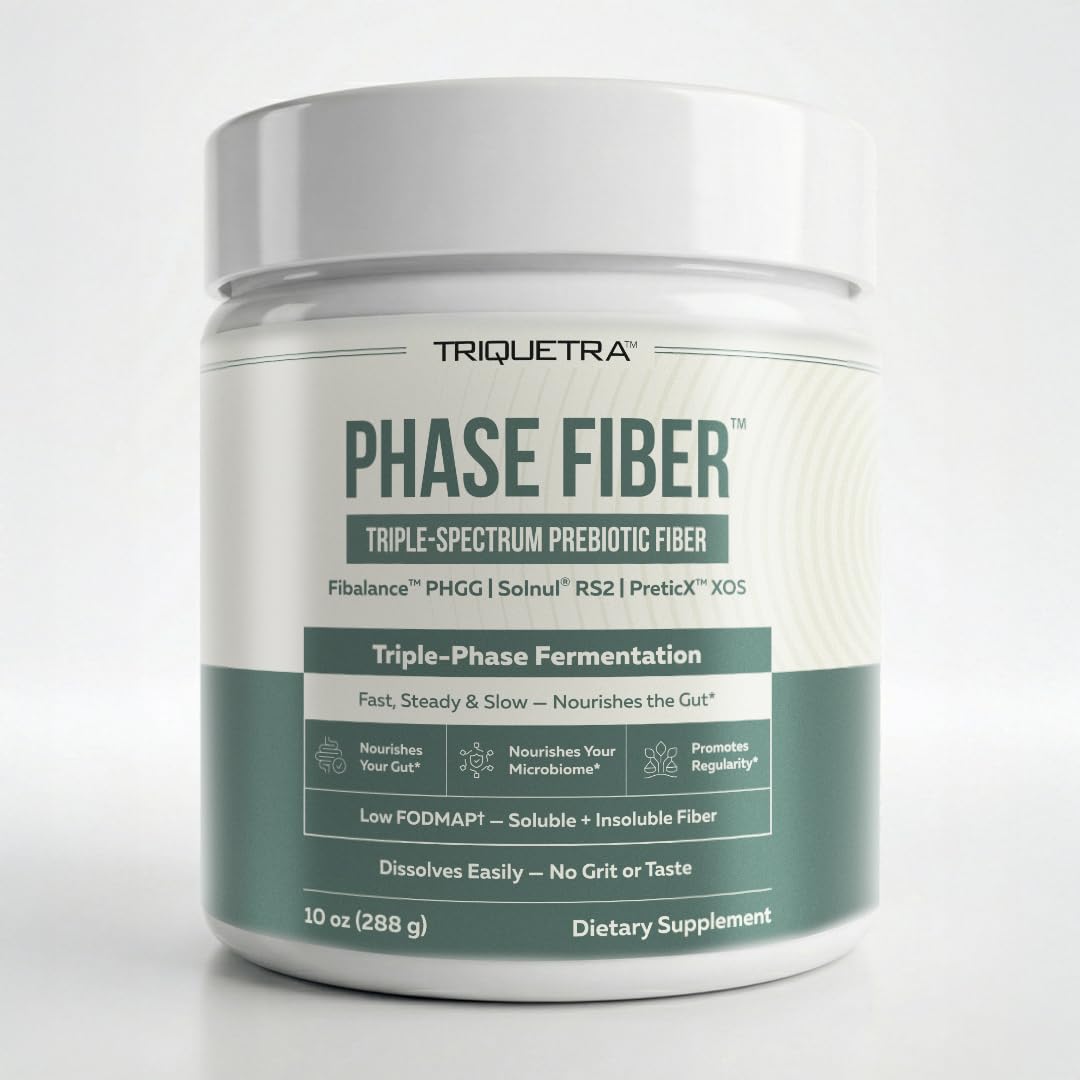 Phase Fiber™ Poudre Prébiotique Triquetra Health 349g vue avant