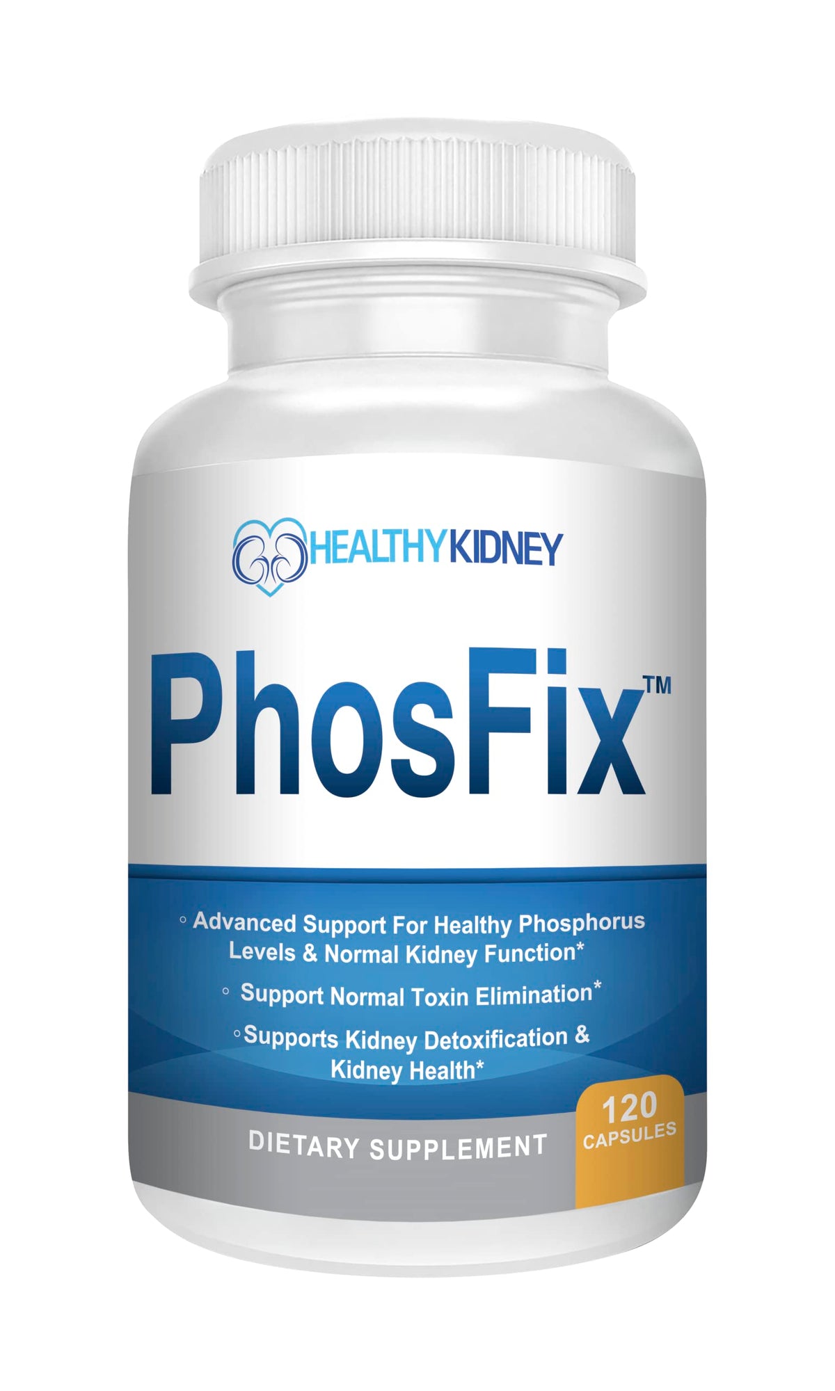 PhosFix 120 gélules, vue de face avec emballage