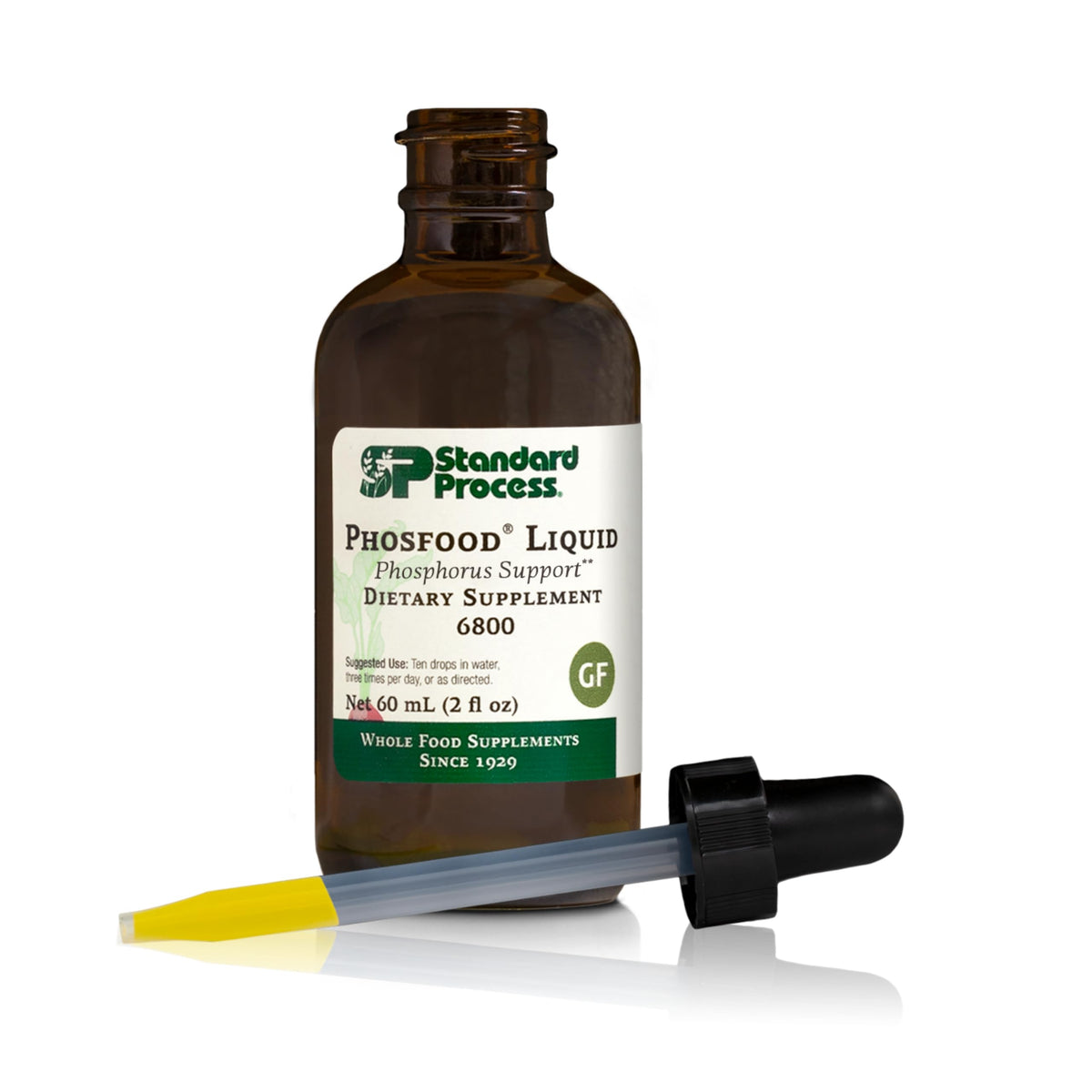 Phosfood Liquide Standard Process 60 mL vue avant avec étiquette