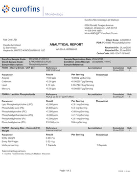 Phosphatidylsérine Intelligent Labs, 100mg, sans allergènes