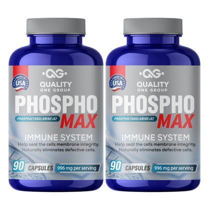 Phosphomax Fosfoetanolamina 180 capsules vue de face