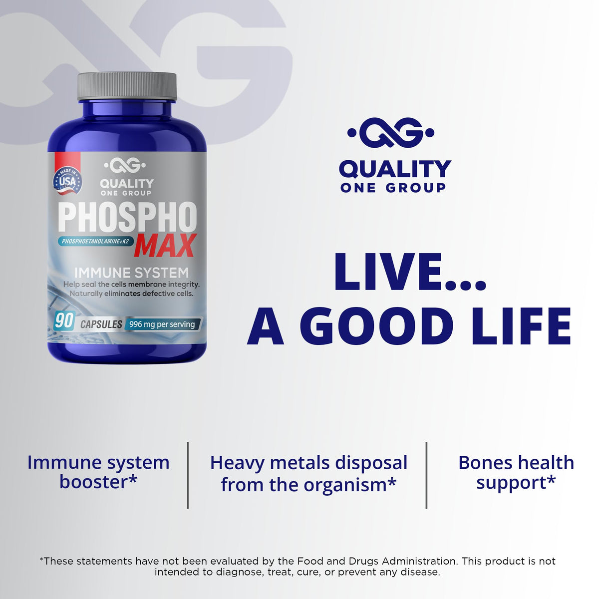 Phosphomax Fosfoetanolamina Capsules boîte arrière vue