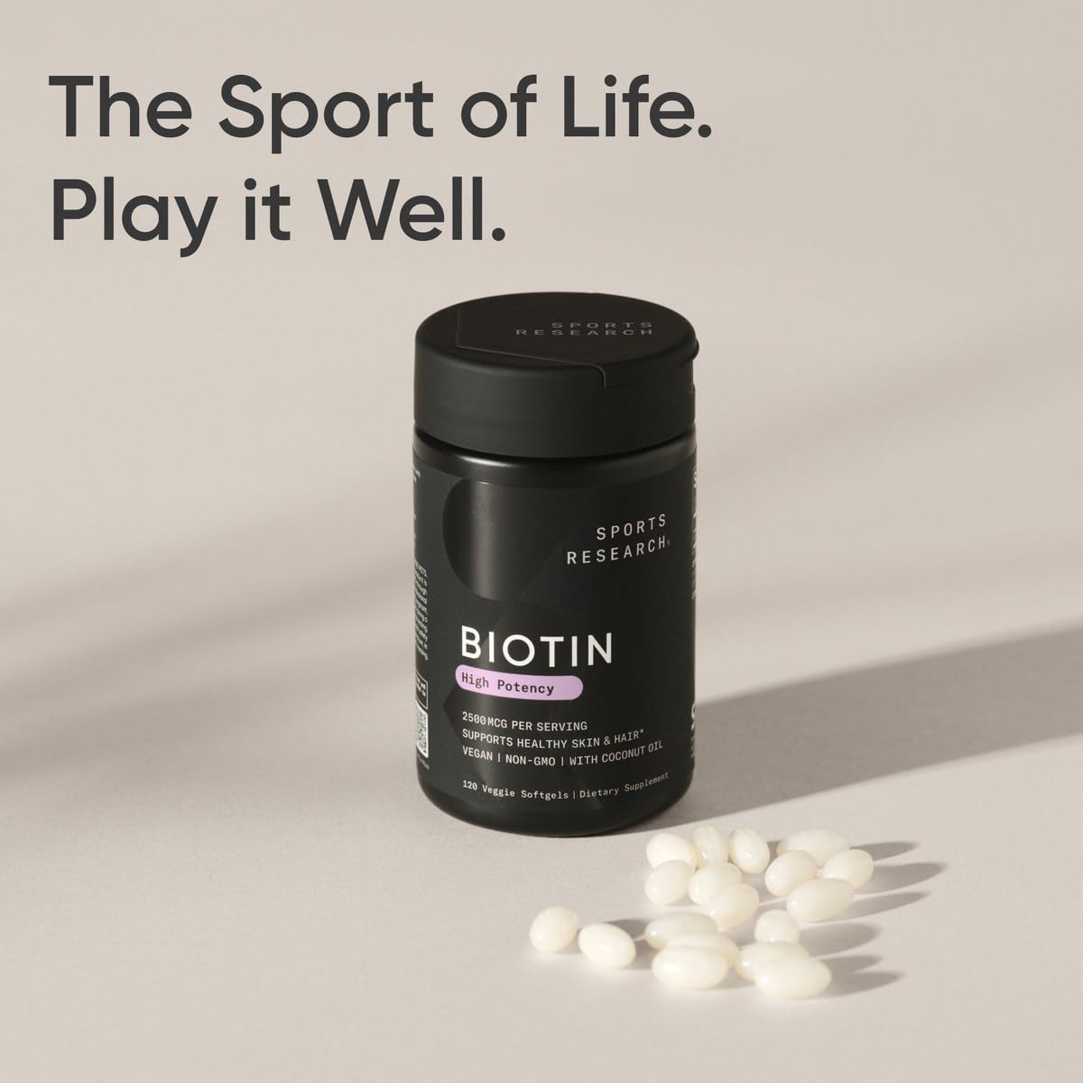Photo de la boîte de Biotine 2500 mcg ouverte