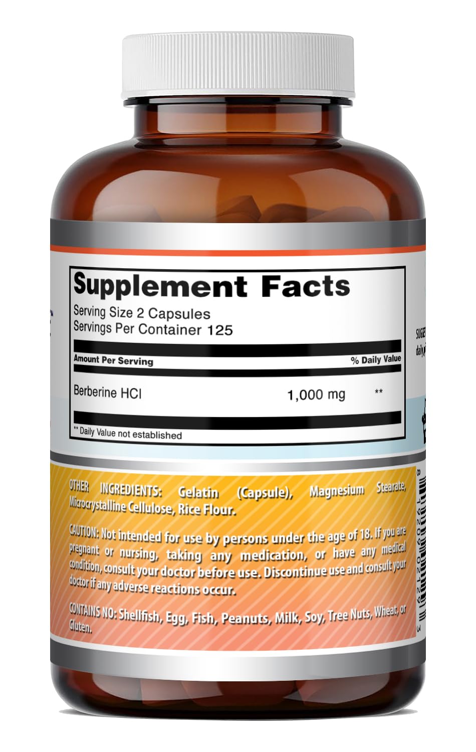 Photo du flacon d'Amazing Nutrition Berberine sur une table