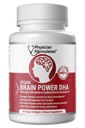 Physician Formulated DHA végétal gélules 2500mcg astaxanthine vue avant