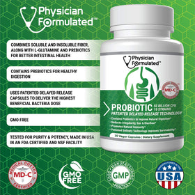Physician Formulated Probiotiques 50 Milliards 15 Souches Capsules arrière