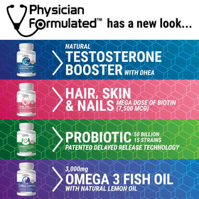 Physician Formulated Probiotiques 50 Milliards 15 Souches Capsules avec prébiotiques