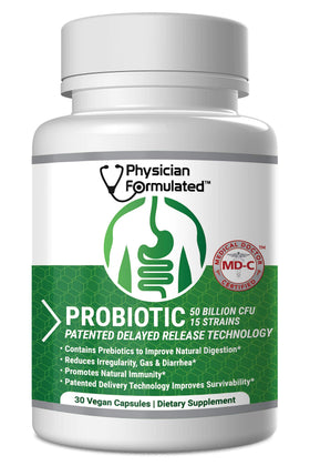 Physician Formulated Probiotiques 50 Milliards 15 Souches Capsules vue de face