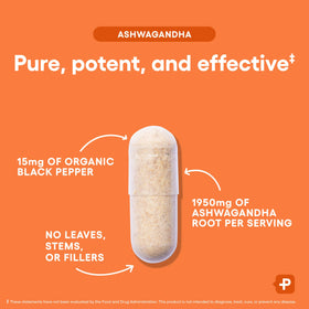 Physician's CHOICE Ashwagandha racine d'ashwagandha bio en poudre