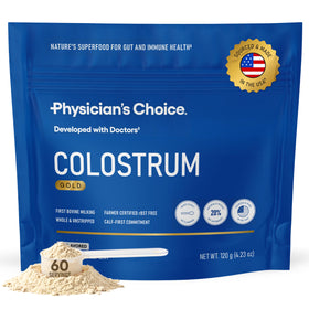 Physician's CHOICE Colostrum Gold Poudre 60 Servings, packaging front view