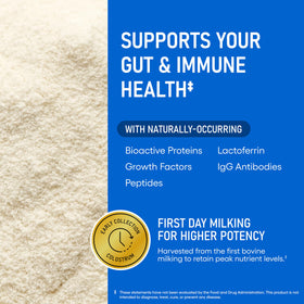 Physician's CHOICE Colostrum Gold Poudre, mixed in a smoothie