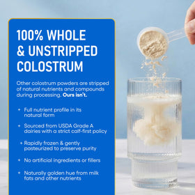 Physician's CHOICE Colostrum Gold Poudre, serving size illustration