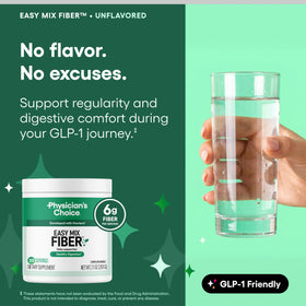 Physician's CHOICE Easy Mix Fiber 272g ajoutée à un smoothie