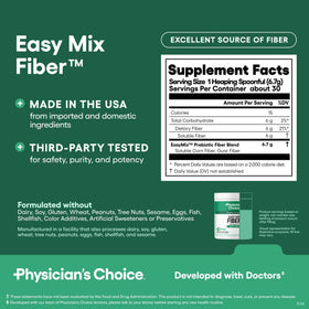 Physician's CHOICE Easy Mix Fiber 272g en utilisation quotidienne