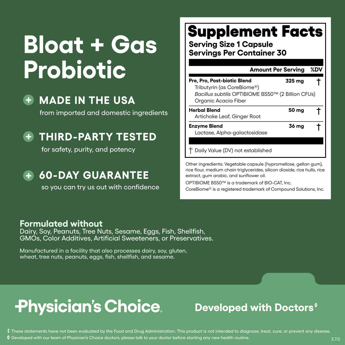 Physician's CHOICE Gut Guardian Bundle en vue de côté