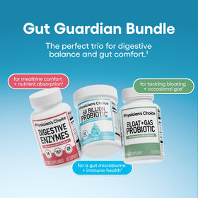 Physician's CHOICE Gut Guardian Bundle montrant l'arrière de l'emballage