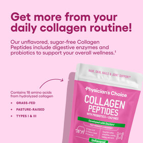Physician's CHOICE Poudre de Collagène Peptides 531g avec cuillère
