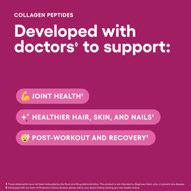 Physician's CHOICE Poudre de Collagène Peptides 531g en poudre dans un verre