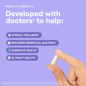 Physician's CHOICE Prébiotique-Probiotique capsules à l'intérieur du flacon