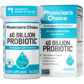 Physician's CHOICE Probiotiques 60 Milliards CFU - vue avant de la bouteille