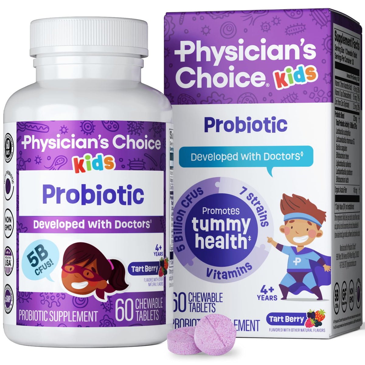 Physician's CHOICE Probiotiques pour Enfants - emballage avant