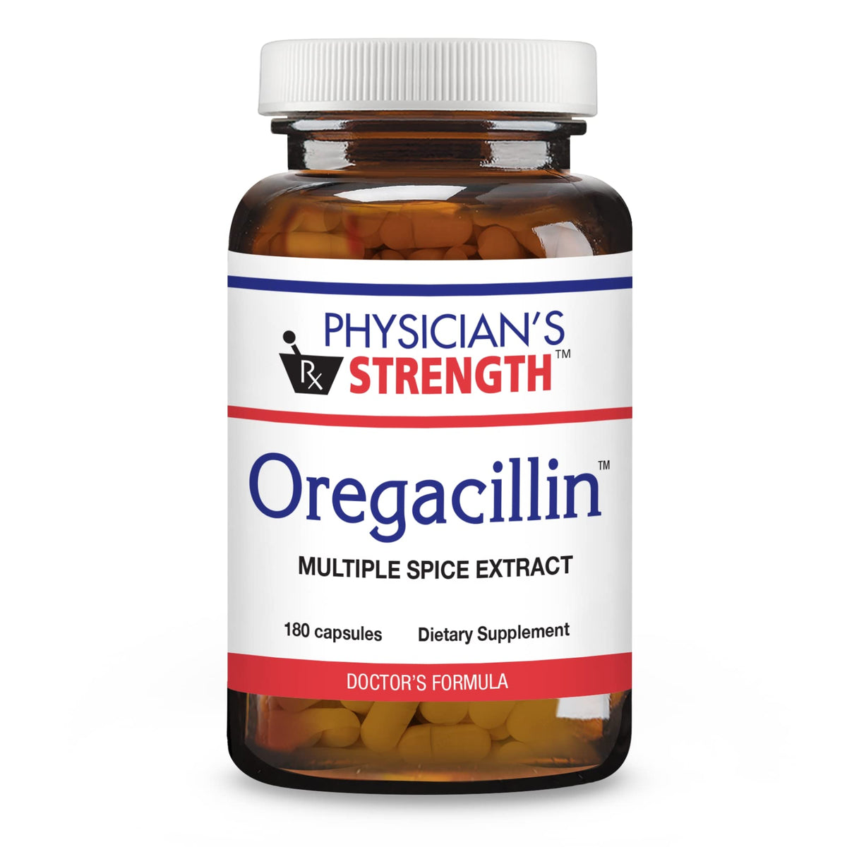 Physician's Strength Oregacillin 180 capsules vue de face