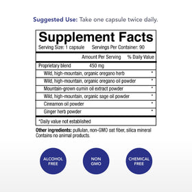 Physician's Strength Oregacillin 90 capsules - étiquette et ingrédients