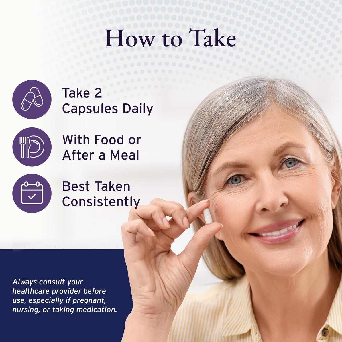 PhysioTru CoQ10 150mg avec des éléments de style de vie actif