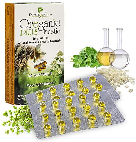 Physis & Ideas Mastic capsules d'huile d'oregano et de mastic Chios - vue de l'emballage