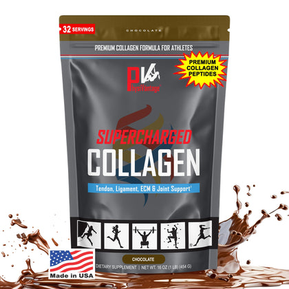 PhysiVantage Collagène Superchargé Poudre Chocolat 481g vue avant