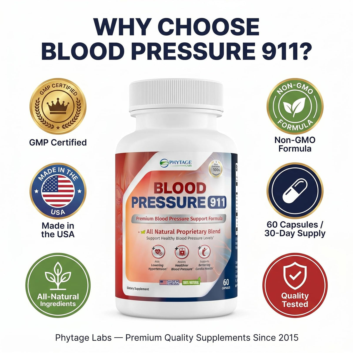Phytage Labs Blood Pressure 911 et un mode de vie actif
