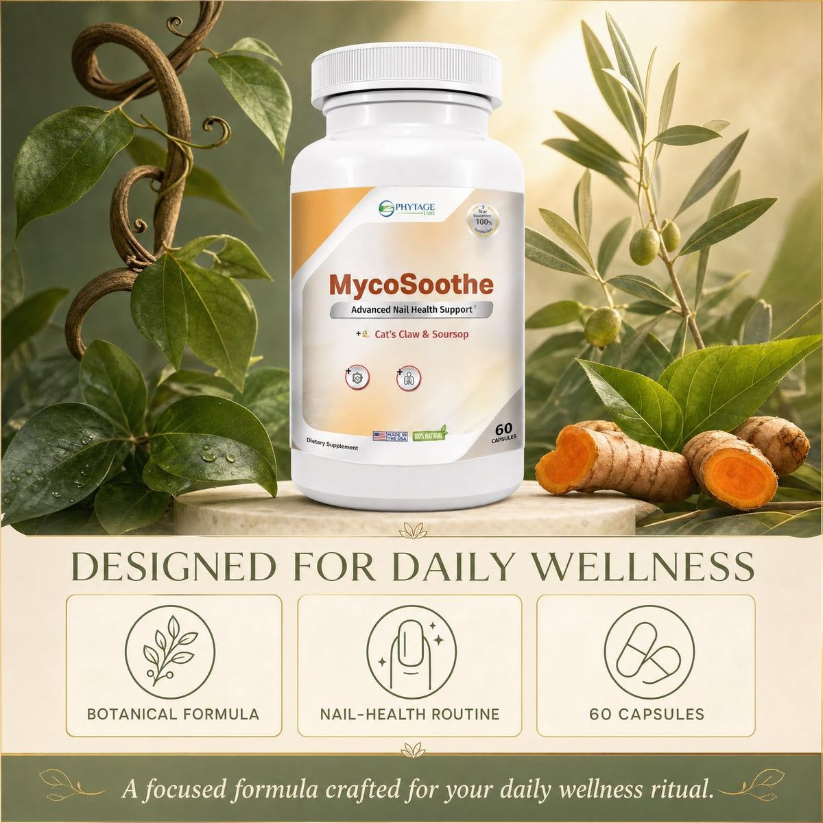 Phytage Labs MycoSoothe 2 Pack sur fond neutre