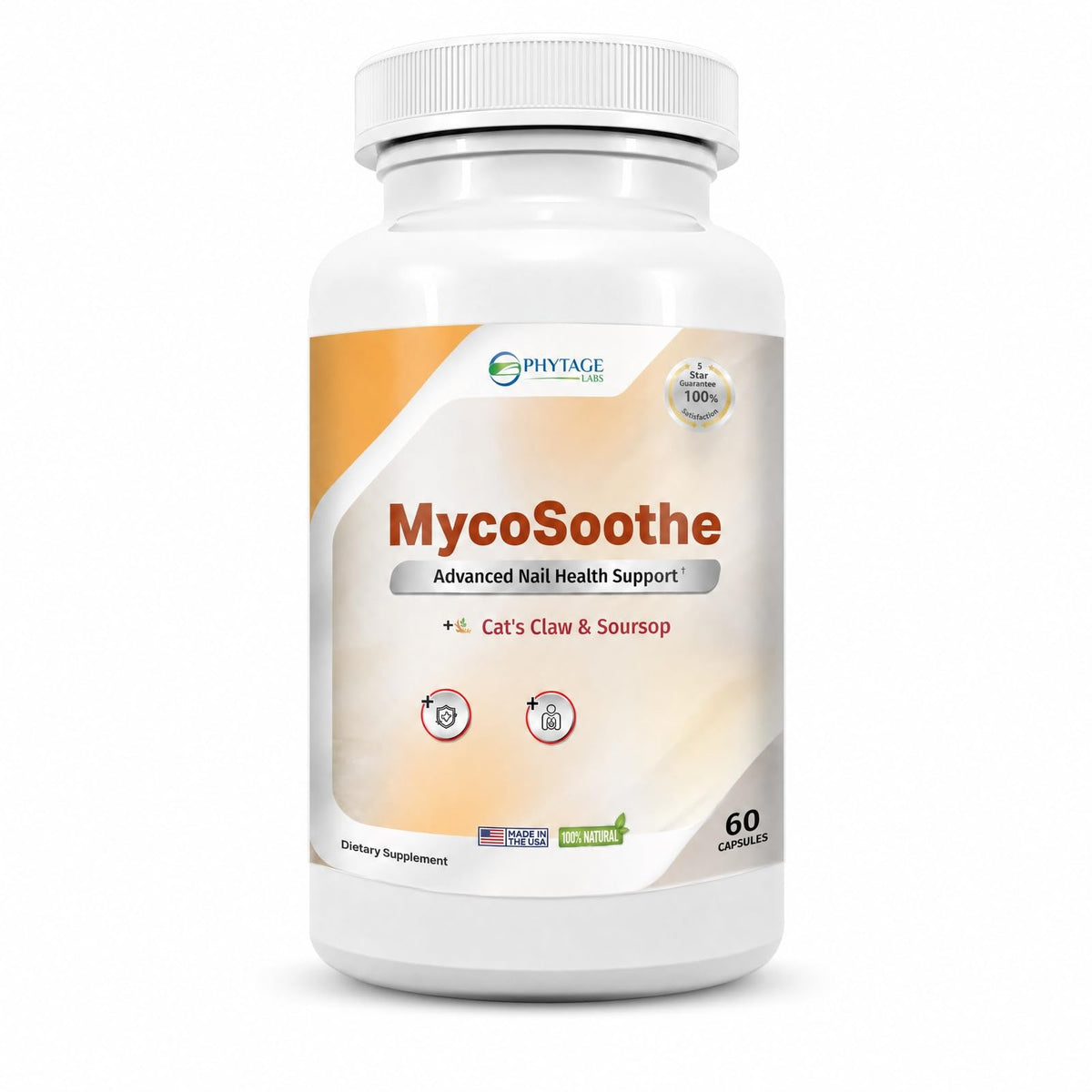 Phytage Labs MycoSoothe 60 capsules vue de face