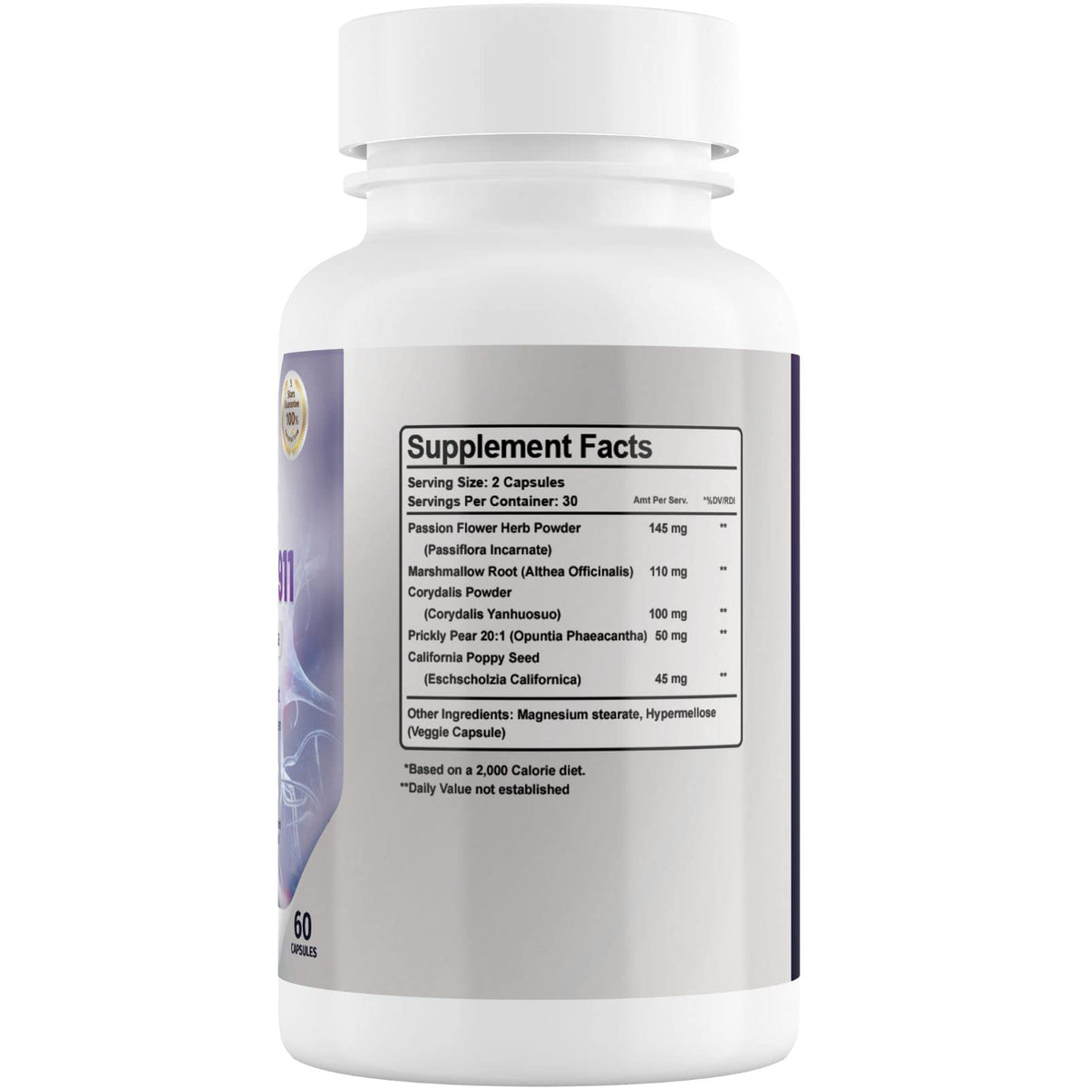 Phytage Labs Nerve Control 911 capsules végétales sur fond blanc